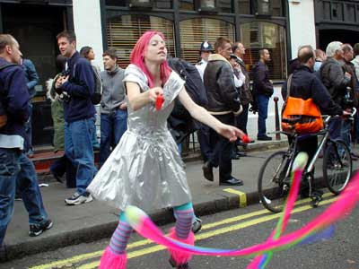 Street dancer, Soho