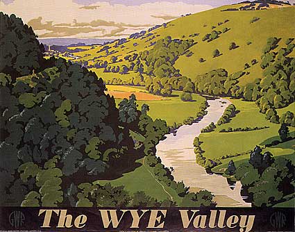The Wye Valley, by Frank Newbould, GWR 1946.