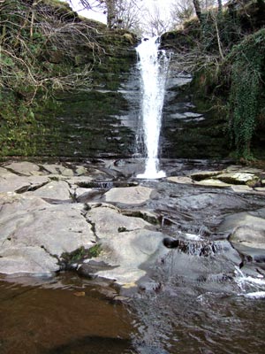 Blaen-y-Glyn waterfall, Brecon Beacons national park, south Wales photos