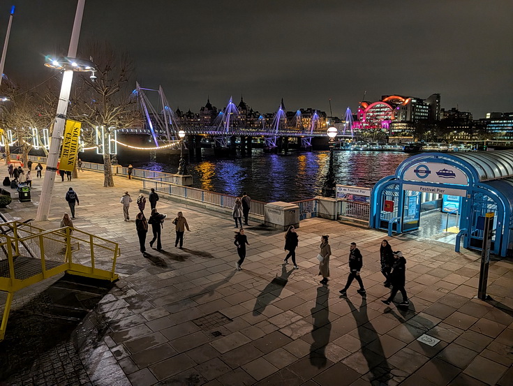 Lights, people, buildings and the river: the Southbank at night in 25 photos